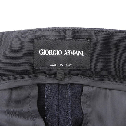 GIORGIOARMANI ジョルジオアルマーニ ウール スラックス ボトムス レディース ネイビー 40 ボトムス