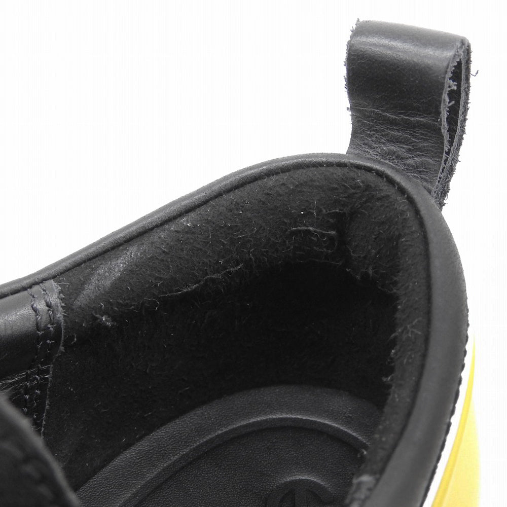 ecco エコー 美品 マスタード Grainer レザーシューズ レディース イエロー系/ブラック 24cm シューズ 24