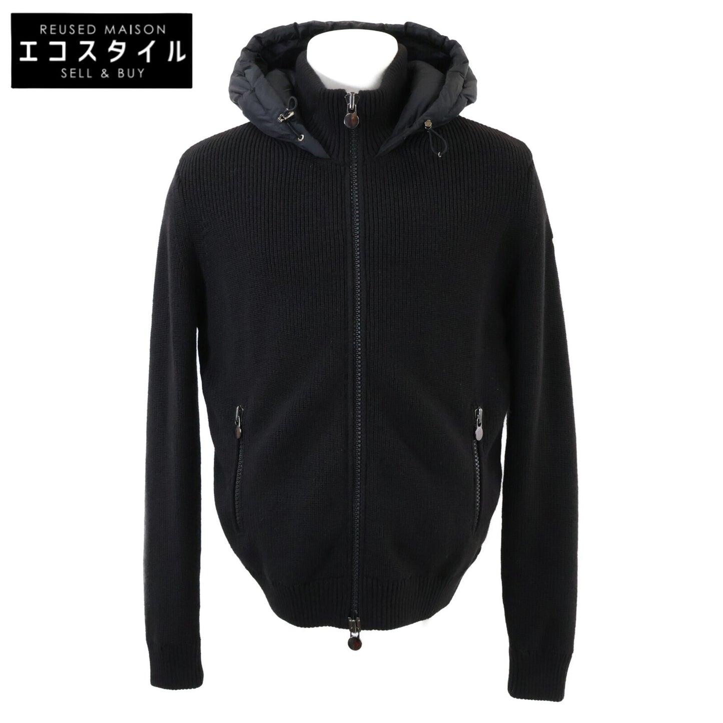 MONCLER モンクレール 美品 MAGLIONE TRICOT CARDIGAN ニット切替 ダウン ジャケット