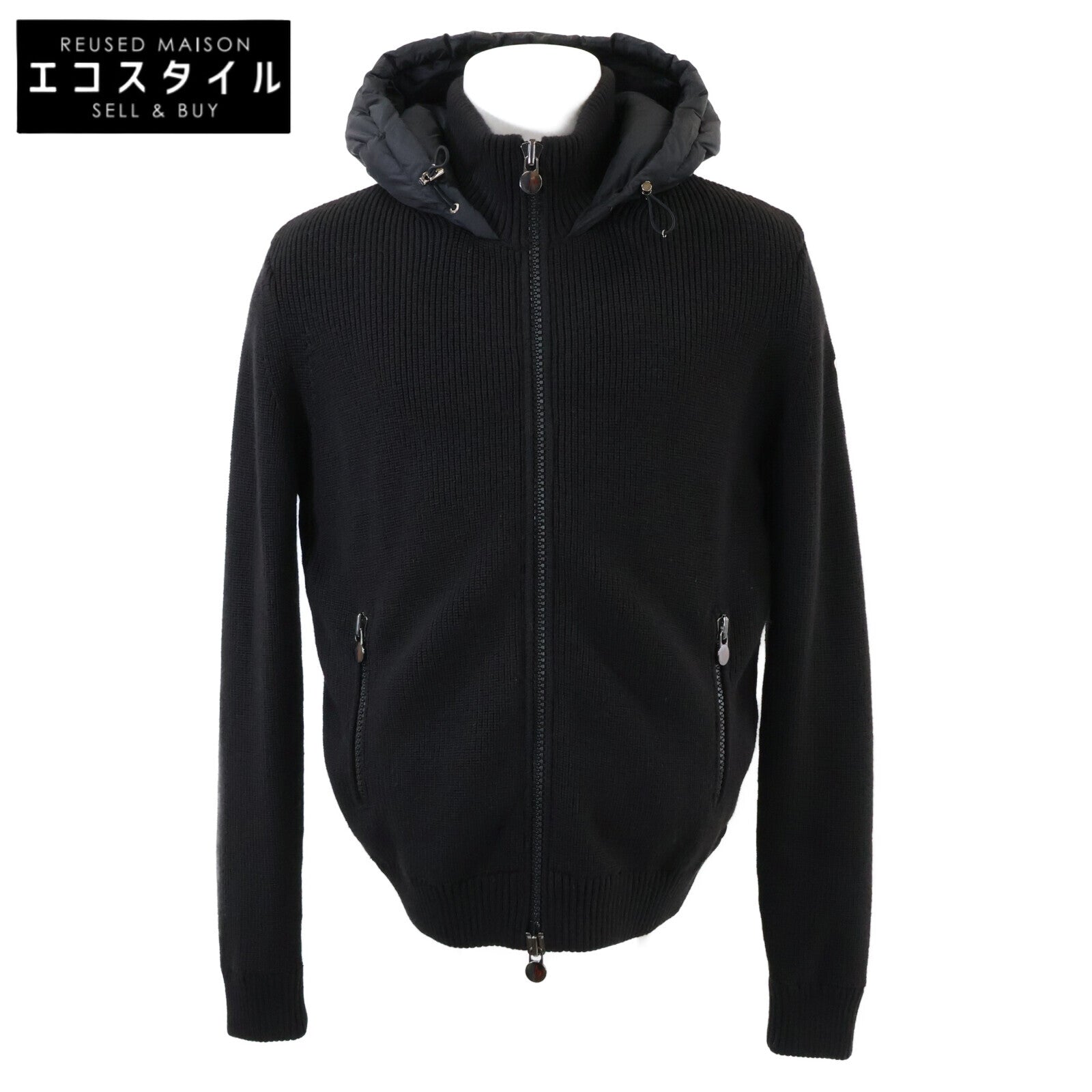 MONCLER モンクレール 美品 MAGLIONE TRICOT CARDIGAN ニット切替 ダウン ジャケット