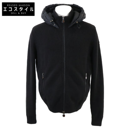 MONCLER モンクレール 美品 MAGLIONE TRICOT CARDIGAN ニット切替 ダウン ジャケット