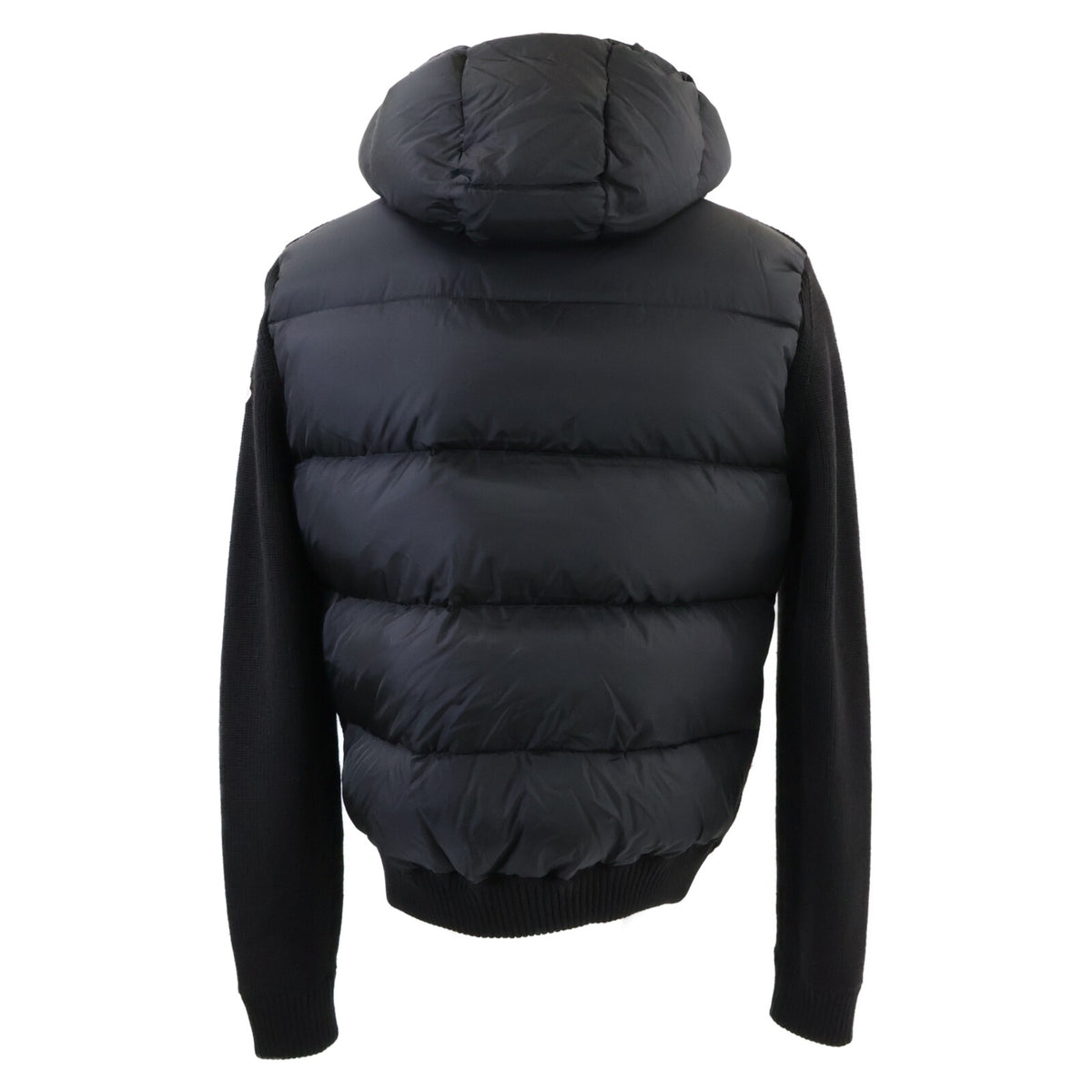 美品 MAGLIONE TRICOT CARDIGAN 针织拼接 羽绒夹克 L 男士