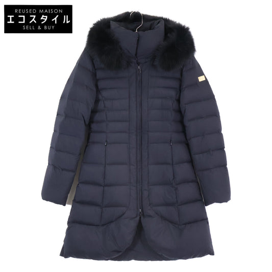 FAV1028 黑色狐狸毛羽绒服 外套 38 女士