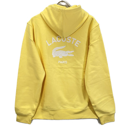 Lacoste ラコステ イエロー SH2740-99 バックプリントスウェットフーディー トップス