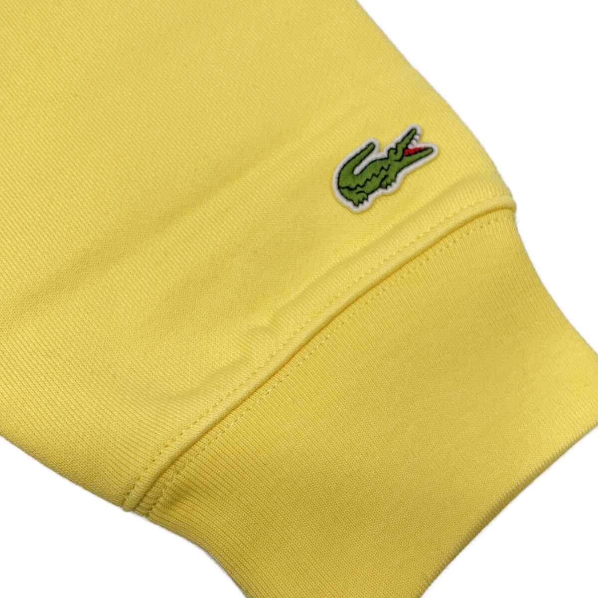 Lacoste ラコステ イエロー SH2740-99 バックプリントスウェットフーディー トップス