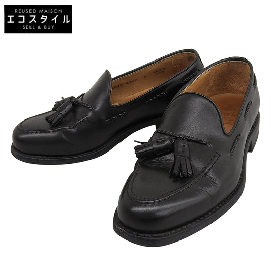 BERWICK バーウィック タッセルローファー シューズ レディース ブラック 5 4340 シューズ 5