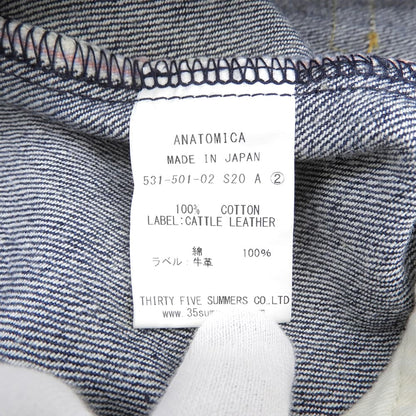 ANATOMICA Indigo High-Waisted Denim Pants Bottoms Women's 23 618MARILYN Bottoms 23