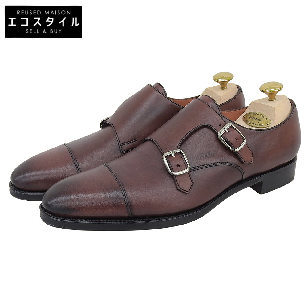 Edward Green エドワードグリーン 美品 B82ラスト ウエストミンスター ダブルモンクシューズ メンズ ブラウン 8/8.5 シューズ 8/8.5