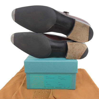 Edward Green エドワードグリーン 美品 B82ラスト ウエストミンスター ダブルモンクシューズ メンズ ブラウン 8/8.5 シューズ 8/8.5