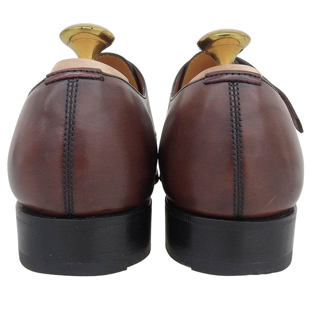 Edward Green エドワードグリーン 美品 B82ラスト ウエストミンスター ダブルモンクシューズ メンズ ブラウン 8/8.5 シューズ 8/8.5