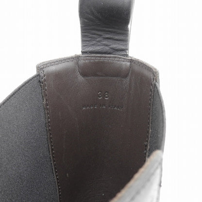 BOTTEGA VENETA ボッテガヴェネタ タイヤ チェルシーブーツ シューズ レディース ブラック×オレンジ 38 シューズ 38