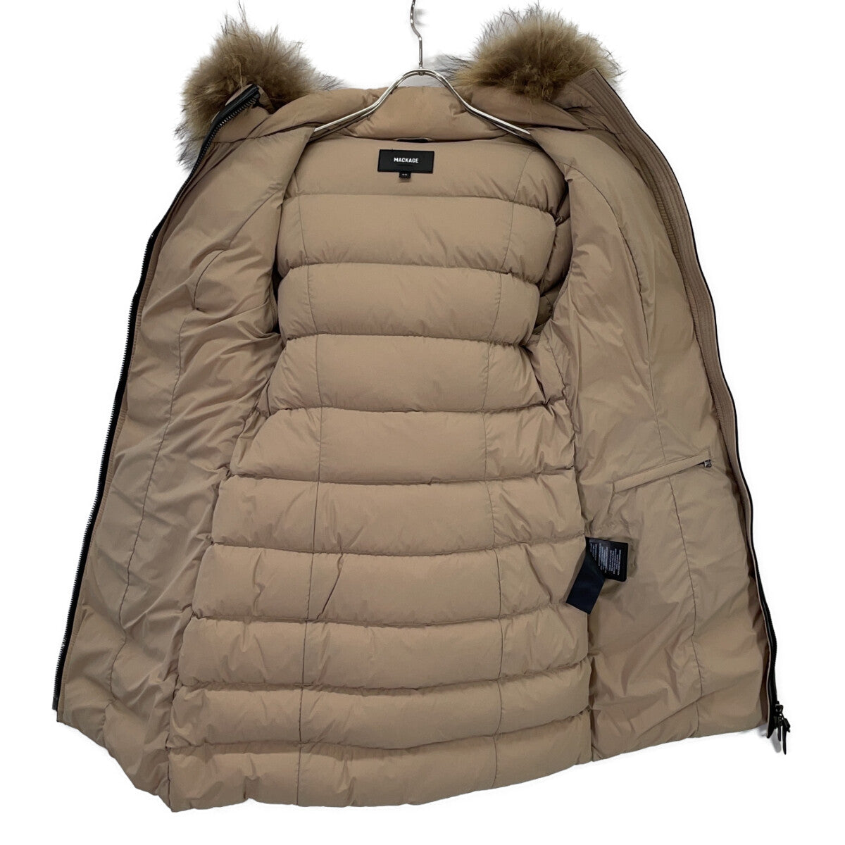 Mackage Mackage 米色 11812624-1A CALLA-F 芬兰浣熊毛领 羽绒大衣 外套 M/M