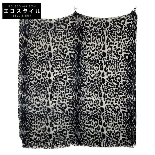 Leopard Print 100% Cashmere Large Stole for Women