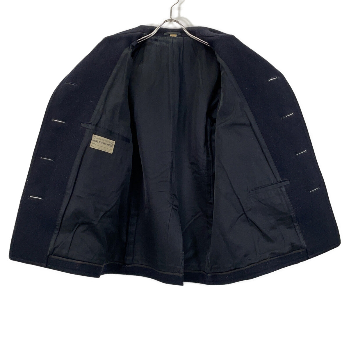 BR11554 海军蓝 NAVAL CLOTHING FACTORY 粗呢大衣 36 男款