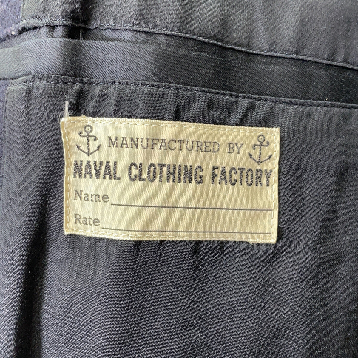 BR11554 海军蓝 NAVAL CLOTHING FACTORY 粗呢大衣 36 男款