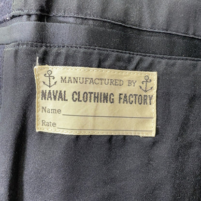 BR11554 海军蓝 NAVAL CLOTHING FACTORY 粗呢大衣 36 男款