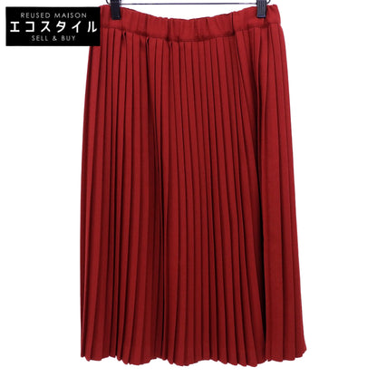 CASIMICO New Wool Pleated Skirt Women's Red Size 1 DEF-1903 Skirt 1