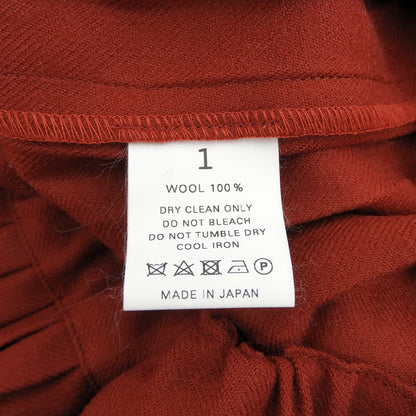 CASIMICO New Wool Pleated Skirt Women's Red Size 1 DEF-1903 Skirt 1
