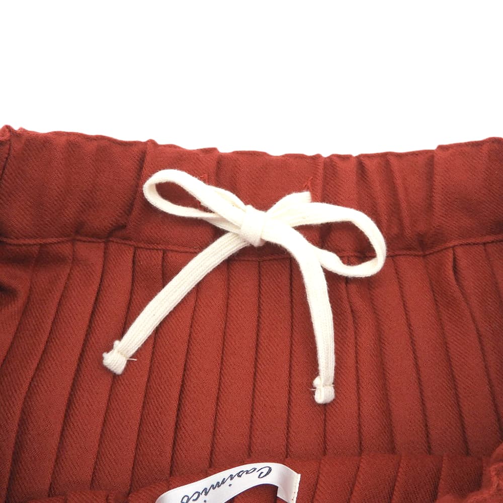 CASIMICO New Wool Pleated Skirt Women's Red Size 1 DEF-1903 Skirt 1