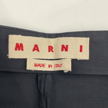MARNI 马尔尼 24SS PAMA0476A0 黑色 棉质 长裤 下装
