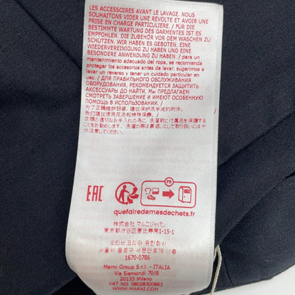 MARNI 马尔尼 24SS PAMA0476A0 黑色 棉质 长裤 下装