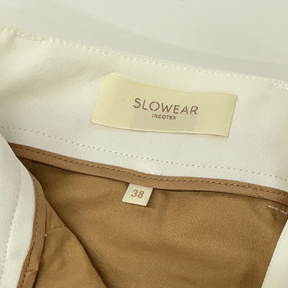 SLOWEAR White Center Pleated Pants Bottoms 38 Men's