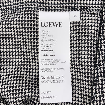 LOEWE ロエベ S540Y08X39 グレー ハウンドトゥース マーメイド スカート スカート