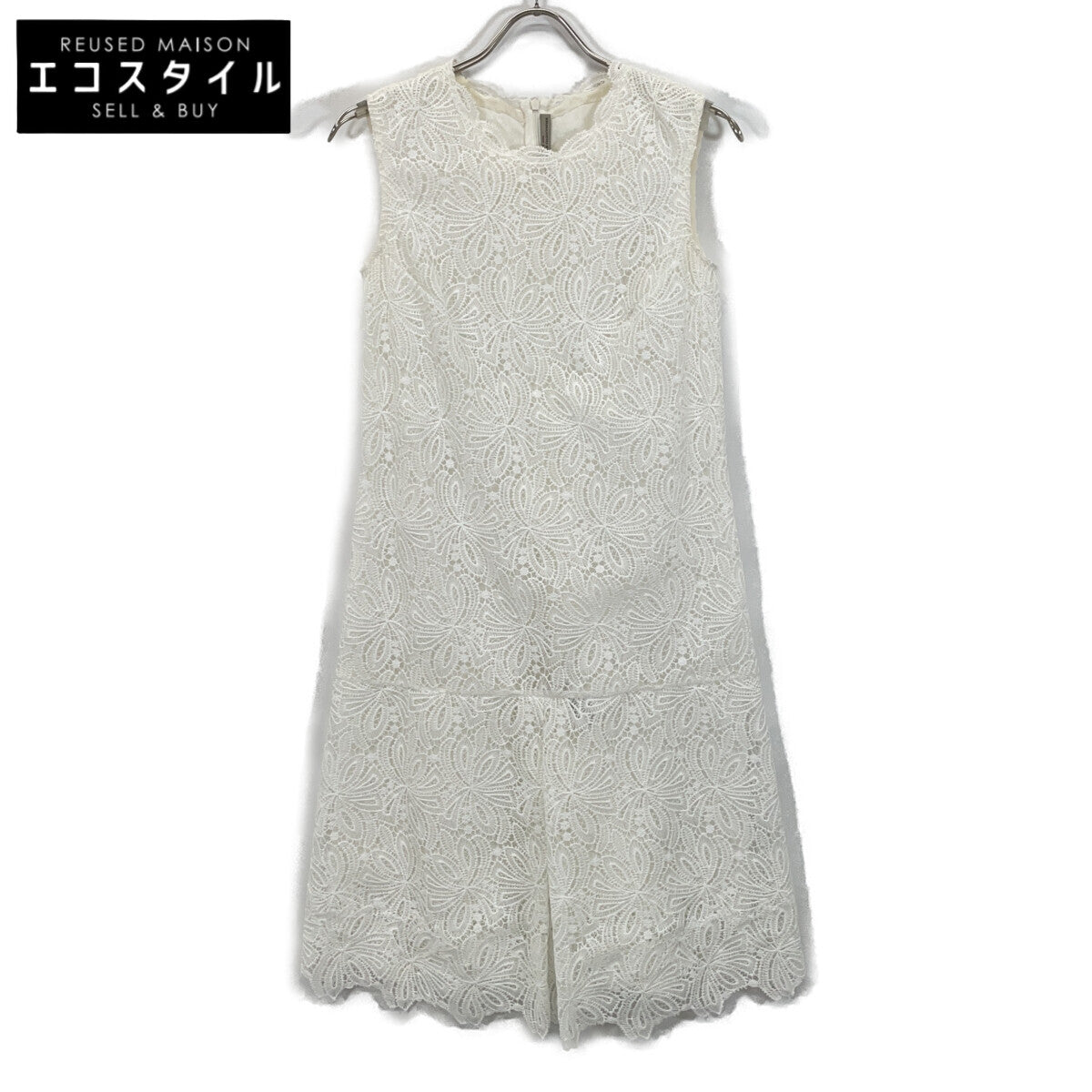 ERMANNO SCERVINO 艾尔玛诺·谢尔维诺 D322Q419YEE 白色 蕾丝连衣裙 连衣裙