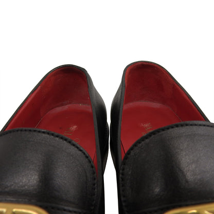 Valentino Garavani ヴァレンティノガラヴァーニ レザー Vロゴ タッセルローファー シューズ レディース ブラック 36 シューズ 36