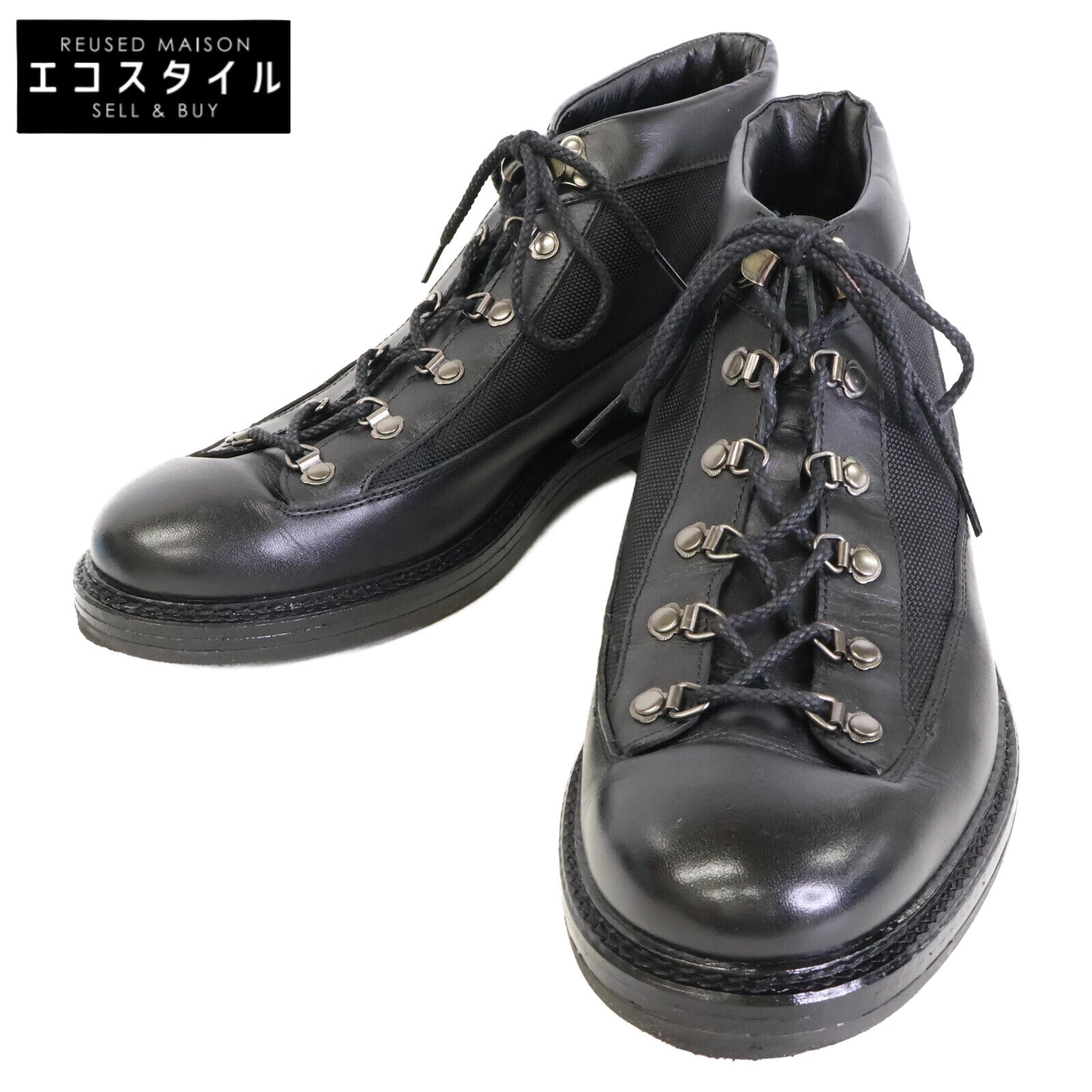 2462-7020 Smooth Leather Mountain Boots Shoes 26 1/2 Men's