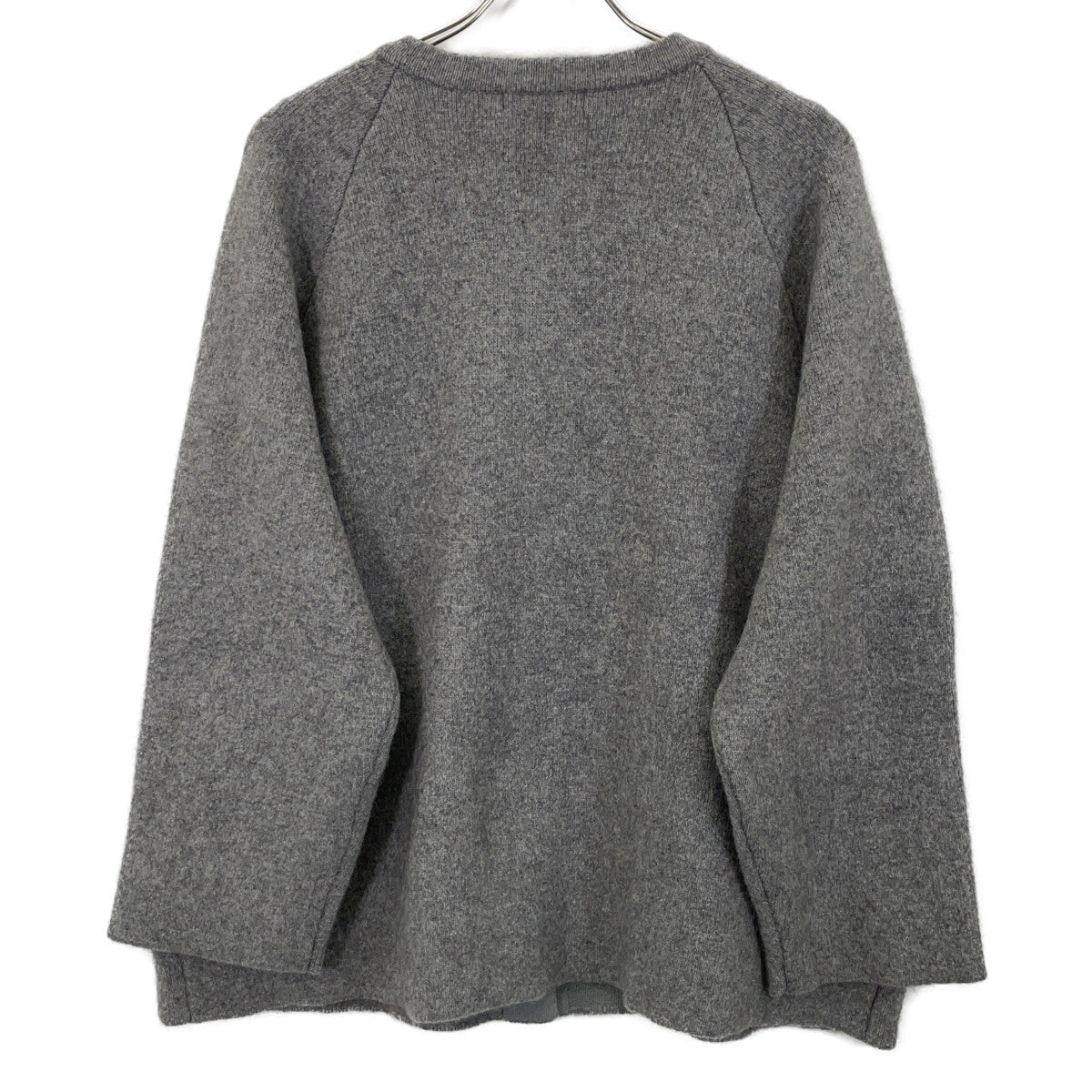 UNTITLED アンタイトル 153-34555 グレー ウールニットコーディガン トップス
