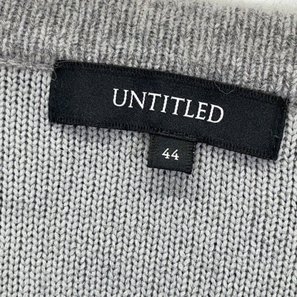 UNTITLED アンタイトル 153-34555 グレー ウールニットコーディガン トップス