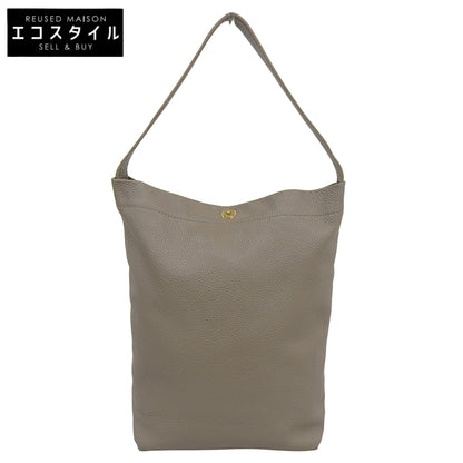 Excellent Condition, Shrunken Leather Shoulder Bag, One Shoulder, Women's, Beige Shoulder Bag, Women's