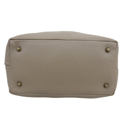 Excellent Condition, Shrunken Leather Shoulder Bag, One Shoulder, Women's, Beige Shoulder Bag, Women's