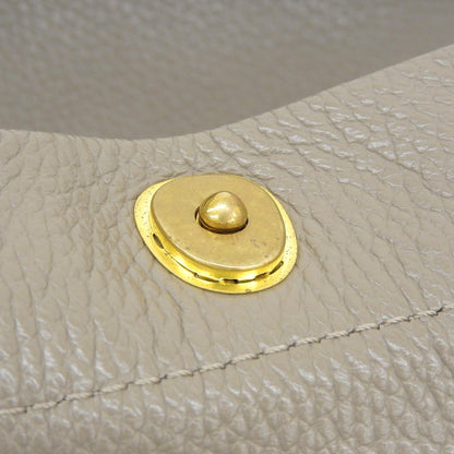 Excellent Condition, Shrunken Leather Shoulder Bag, One Shoulder, Women's, Beige Shoulder Bag, Women's
