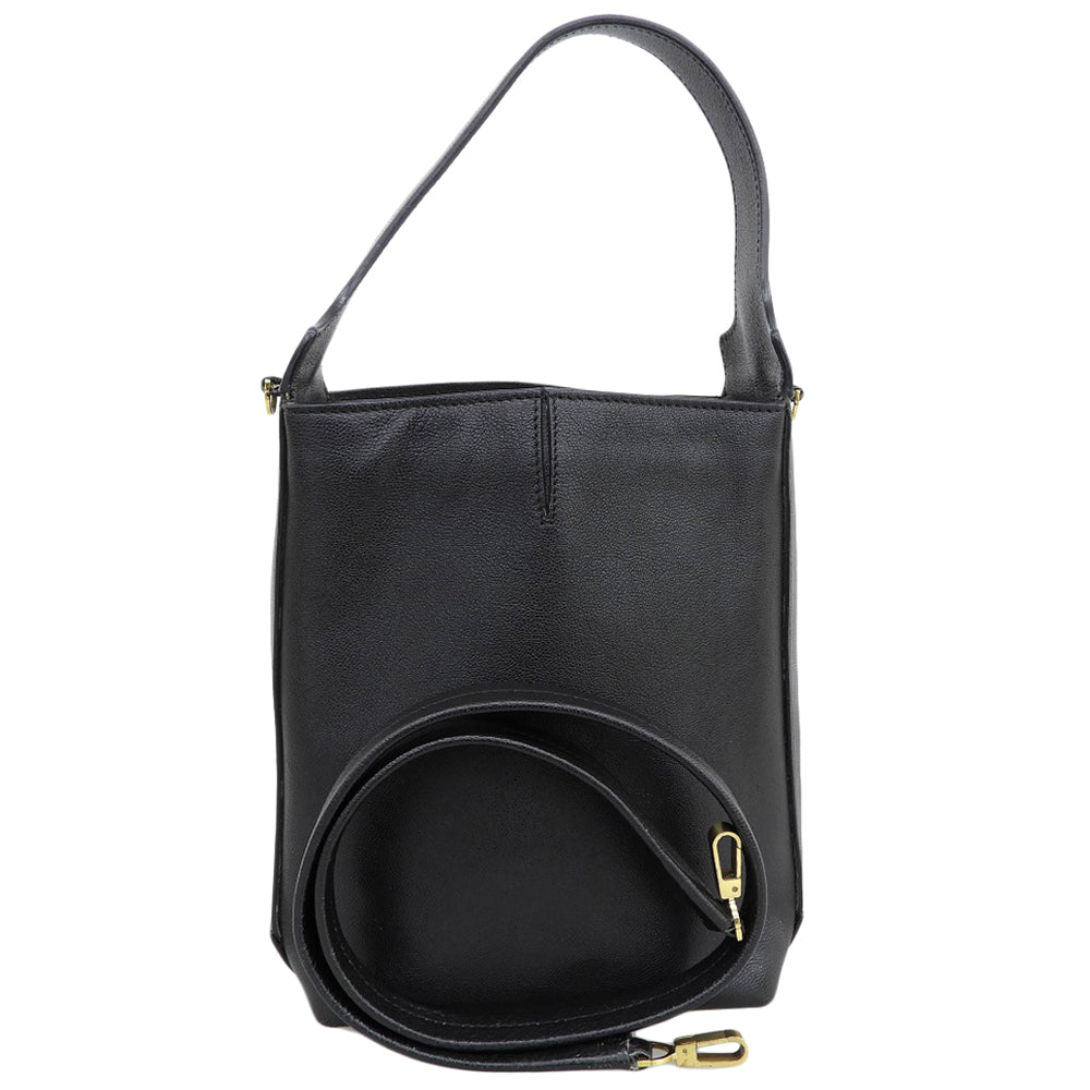 innis innis 2way Leather Shoulder Bag Handbag Ladies Black Handbag