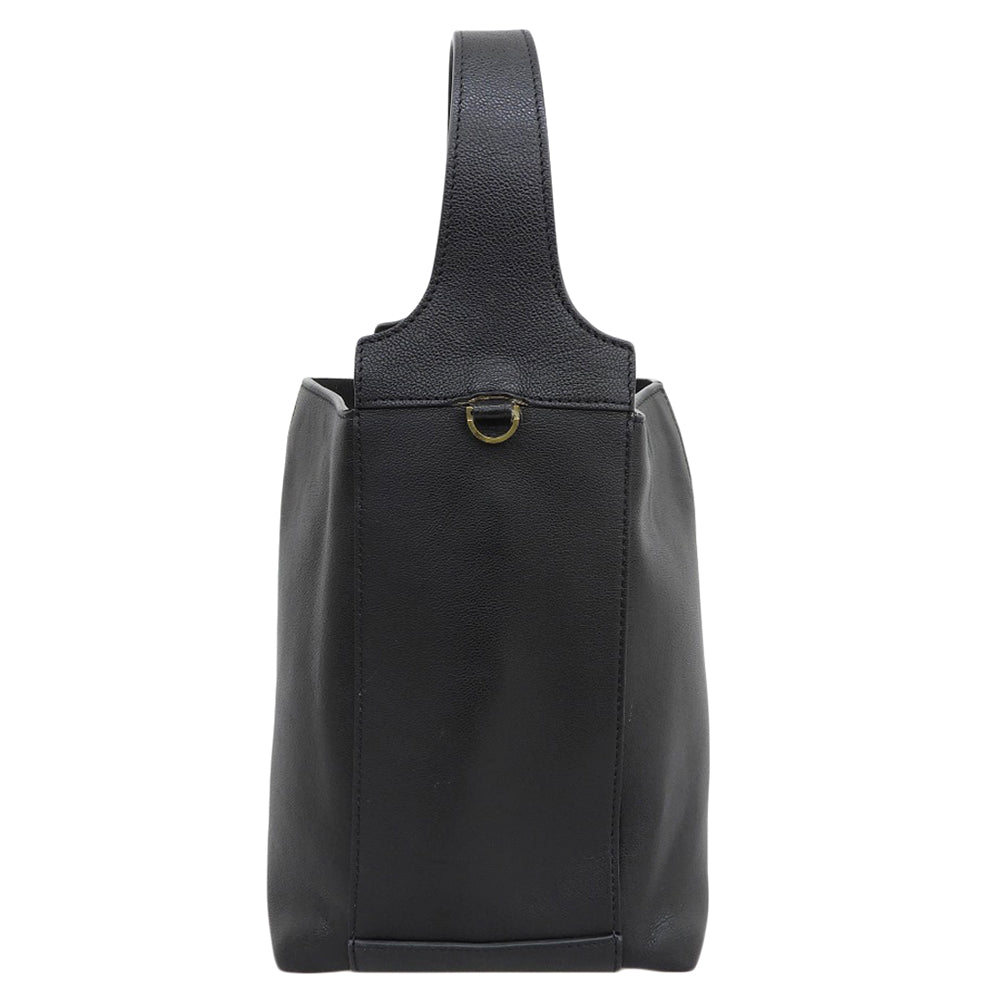 innis イニス 2way レザー ショルダーバッグ ハンドバッグ レディース ブラック ハンドバッグ