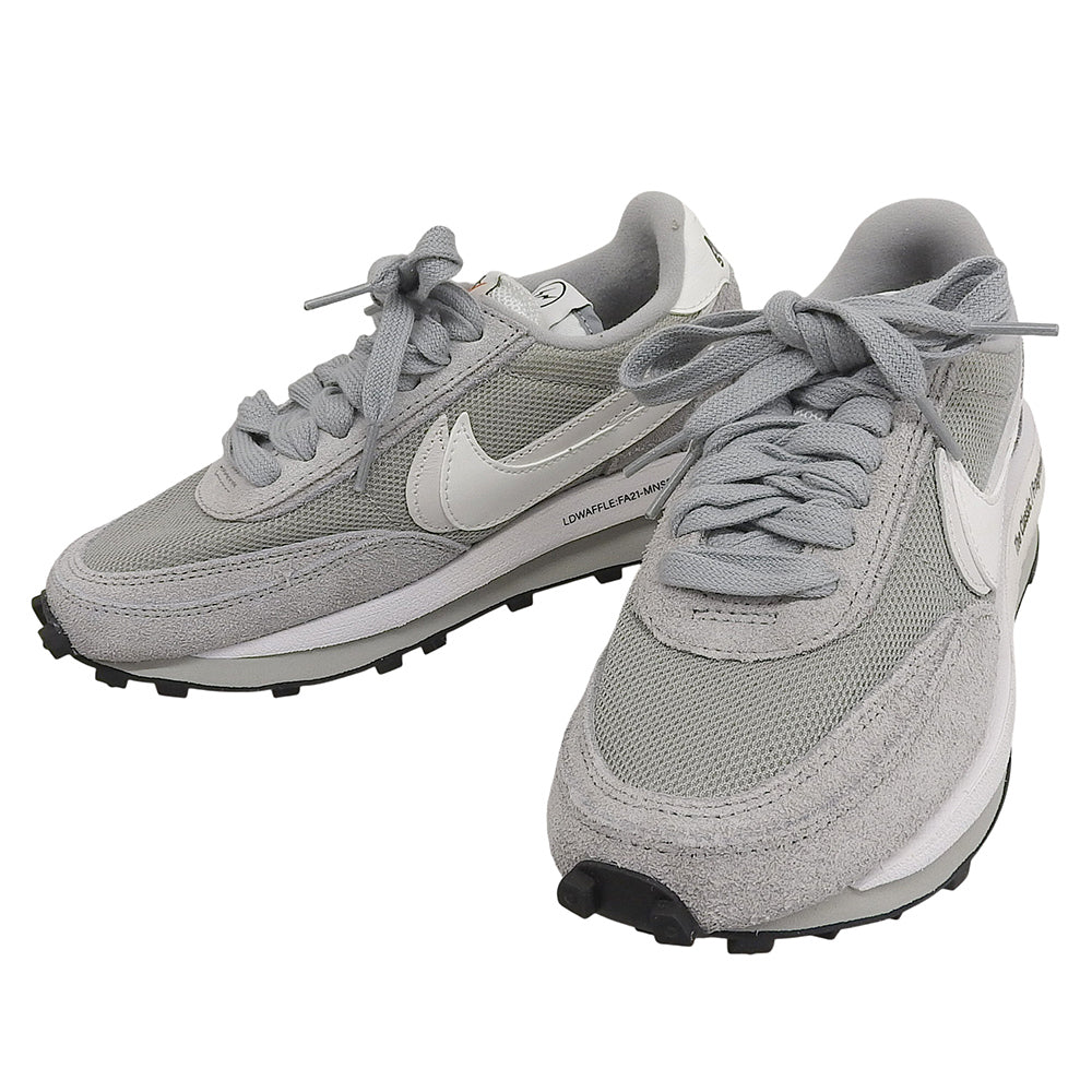 NIKE ナイキ 新品同様 LD ワッフル ライトスモークグレー スニーカー レディース グレー×ホワイト 23cm DH2684-001 シューズ 4(US)