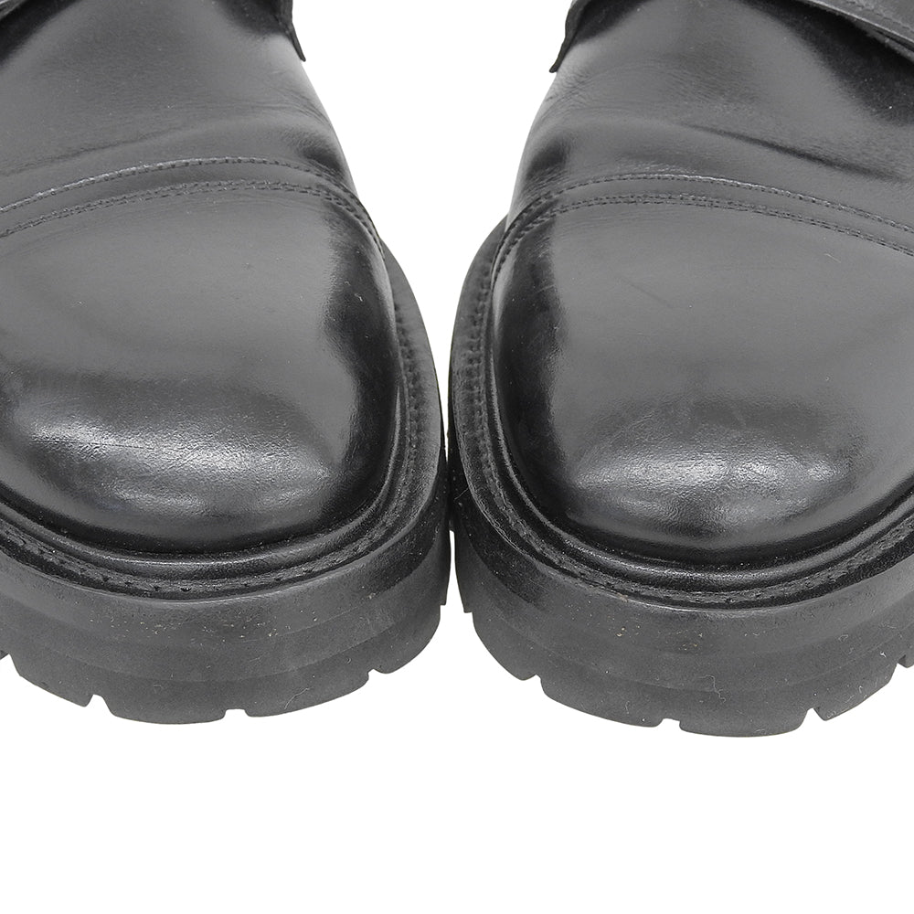 WH ダブルエイチ ボカルーカーフ ダブルモンクシューズ 干場スペシャルモデル シューズ メンズ 黒 ブラック 8 WHS0300 シューズ 8