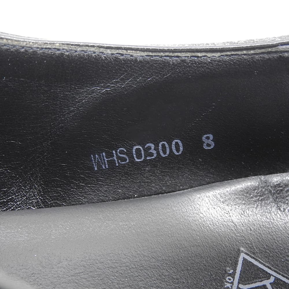 WH ダブルエイチ ボカルーカーフ ダブルモンクシューズ 干場スペシャルモデル シューズ メンズ 黒 ブラック 8 WHS0300 シューズ 8
