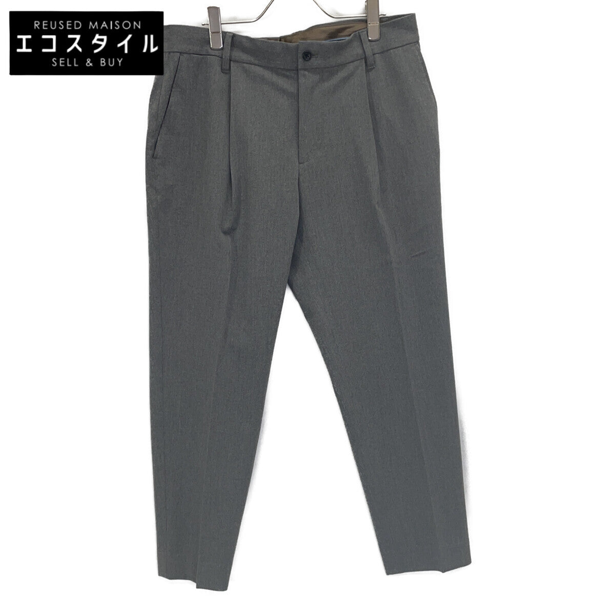 AMFP235017 Gray ATLETA Tuck Tapered Pants Bottoms XL Men's
