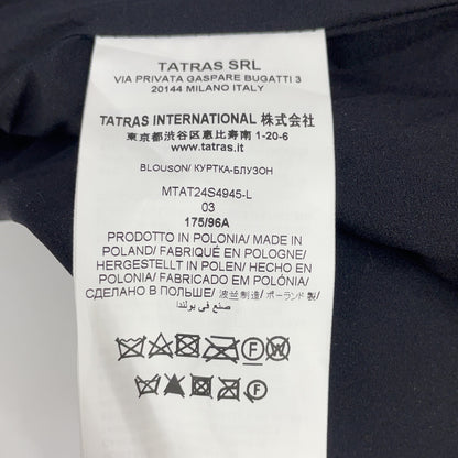 TATRAS タトラス MTAT24S4945 ブラック TORMO エコスエードスタンドカラーシングルライダース ジャケット