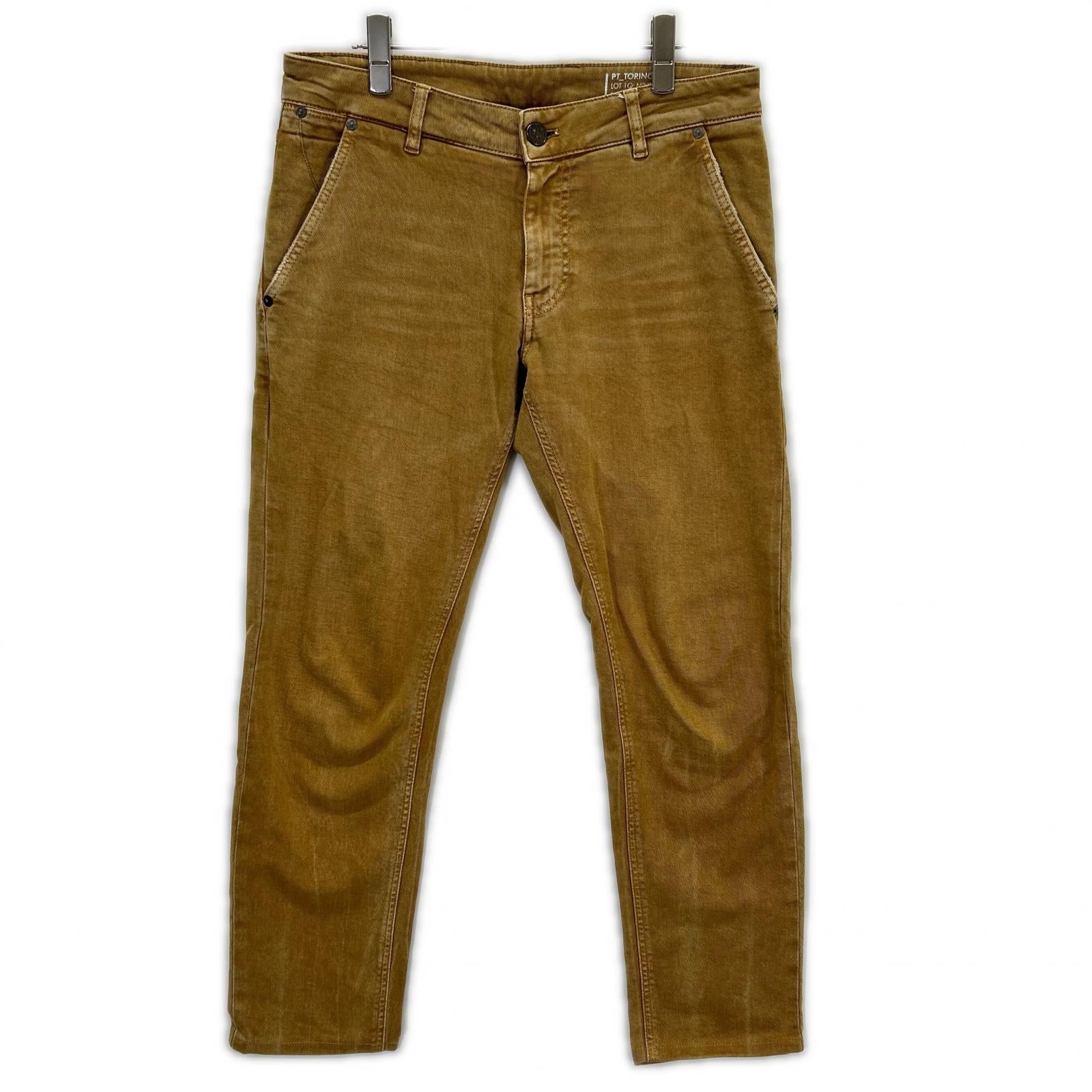 PT TORINO ピーティートリノ ×ﾄｩﾓﾛｰﾗﾝﾄﾞ GRUNGE ﾍﾞｰｼﾞｭ ﾃﾞﾆﾑﾊﾟﾝﾂ ボトムス 32