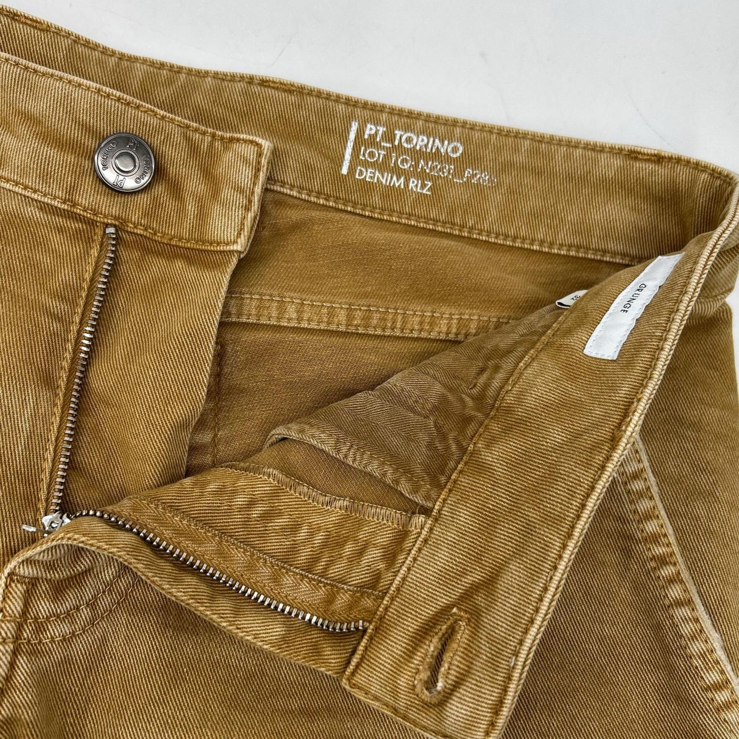 PT TORINO ピーティートリノ ×ﾄｩﾓﾛｰﾗﾝﾄﾞ GRUNGE ﾍﾞｰｼﾞｭ ﾃﾞﾆﾑﾊﾟﾝﾂ ボトムス 32