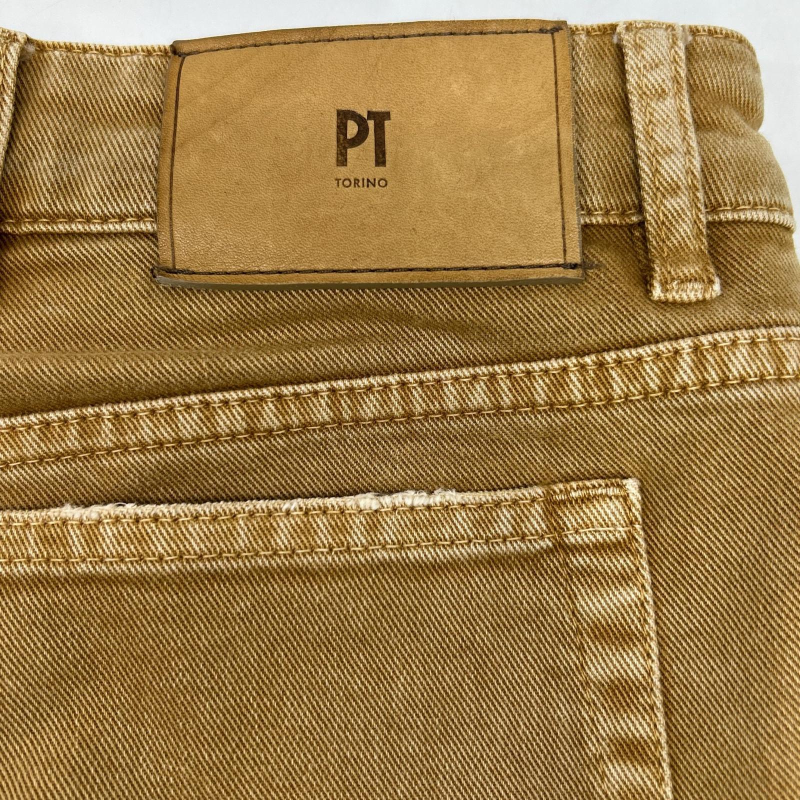 PT TORINO ピーティートリノ ×ﾄｩﾓﾛｰﾗﾝﾄﾞ GRUNGE ﾍﾞｰｼﾞｭ ﾃﾞﾆﾑﾊﾟﾝﾂ ボトムス 32