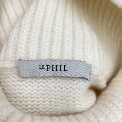 LE PHIL ル フィル 534-3270917 ホワイト 23年 ウールニット ロング ベスト ジレ ベスト