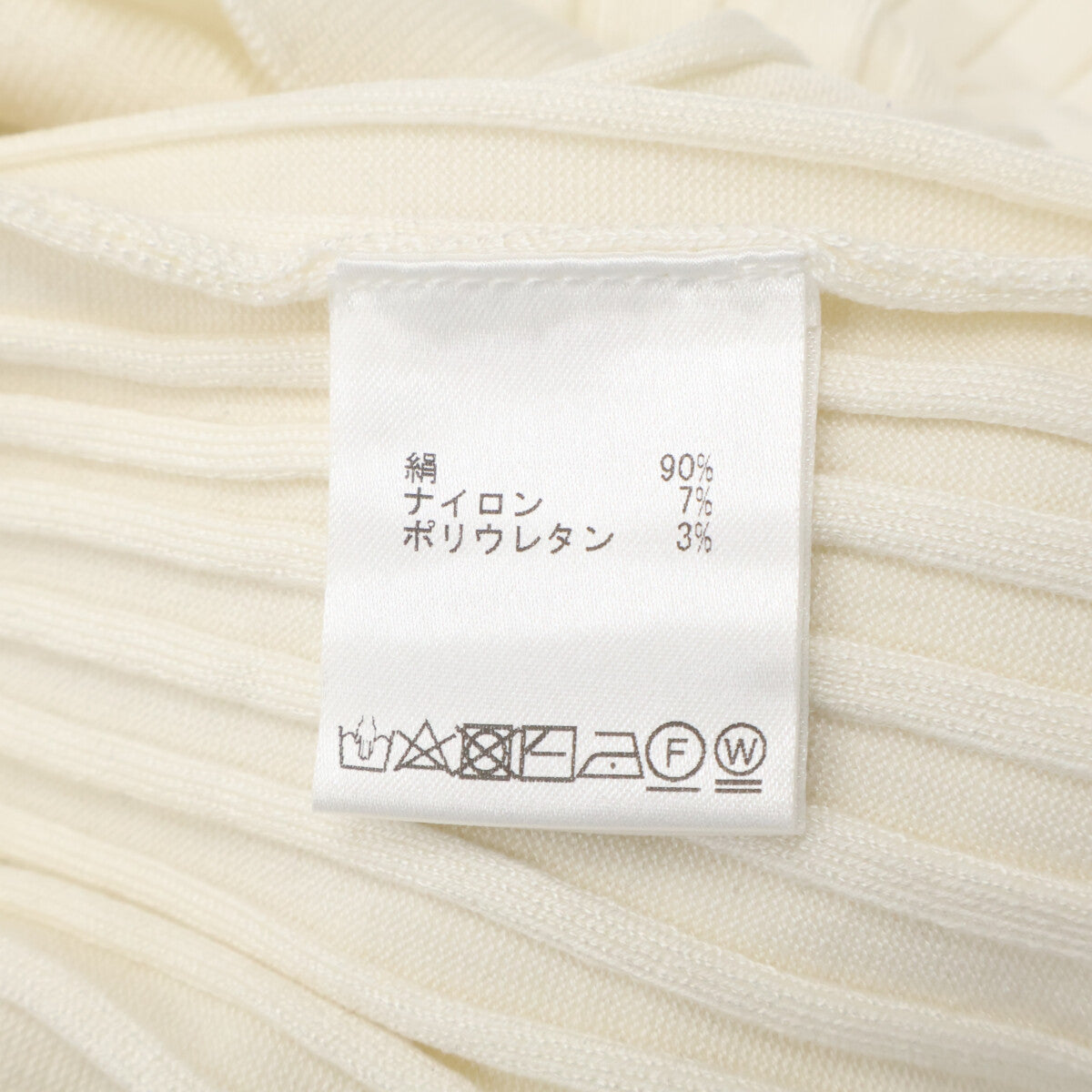 【新品同款】2198611 真丝混纺可水洗罗纹针织套头衫 上衣 F 女士