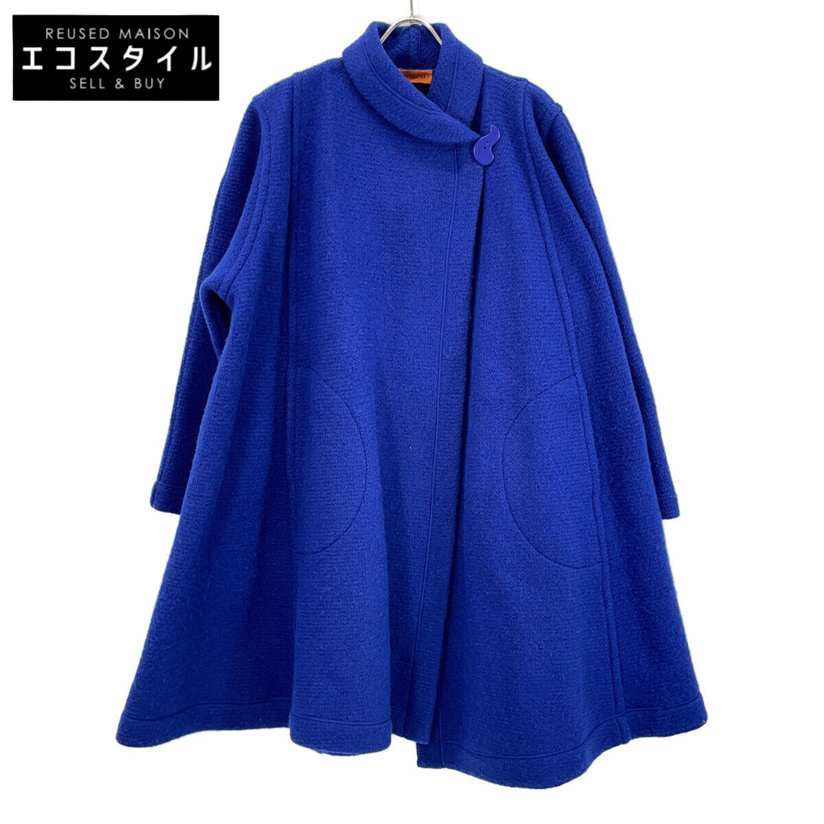 Blue Wool Coat Coat 42 Ladies