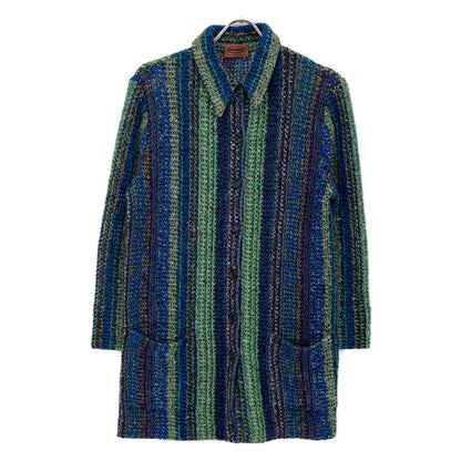 MISSONI Multi-color Green Wool x Mohair Knit Jacket