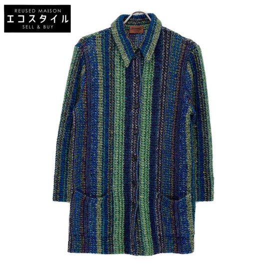 MISSONI ミッソーニ グリーン系 マルチカラー ウール×モヘア ニットジャケット ジャケット